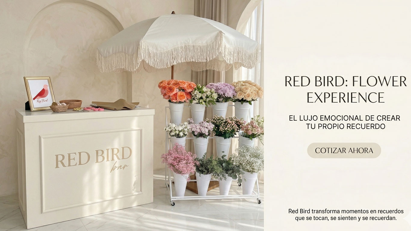 Flower Bar: El rincón donde tus invitados crean su propia magia